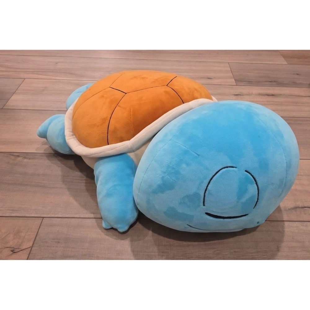 Jumbo Pokemon Sleeping SQUIRTLE Soft Plush 22" Nintendo Game Freak Tag